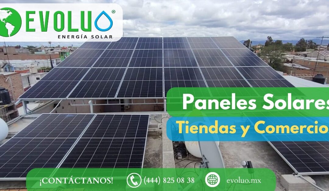 Paneles solares tienditas